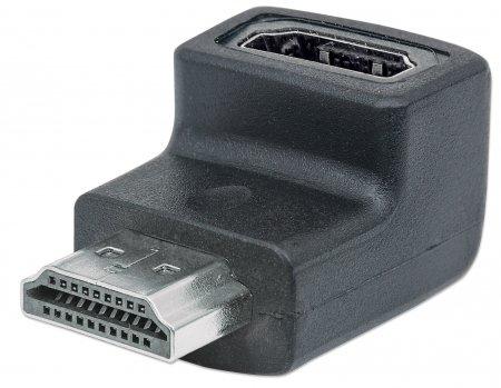 Adaptador MANHATTAN HDMI H M 90° arriba Negro