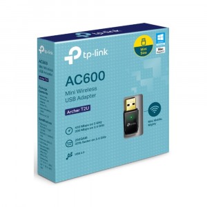Adaptador TP-LINK USB Banda Dual AC600 Mini Wireless Archer T2U